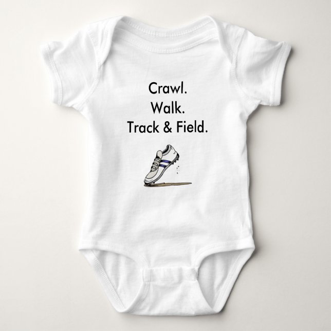 Body Para Bebê Body de Bebê de Atletismo (Frente)