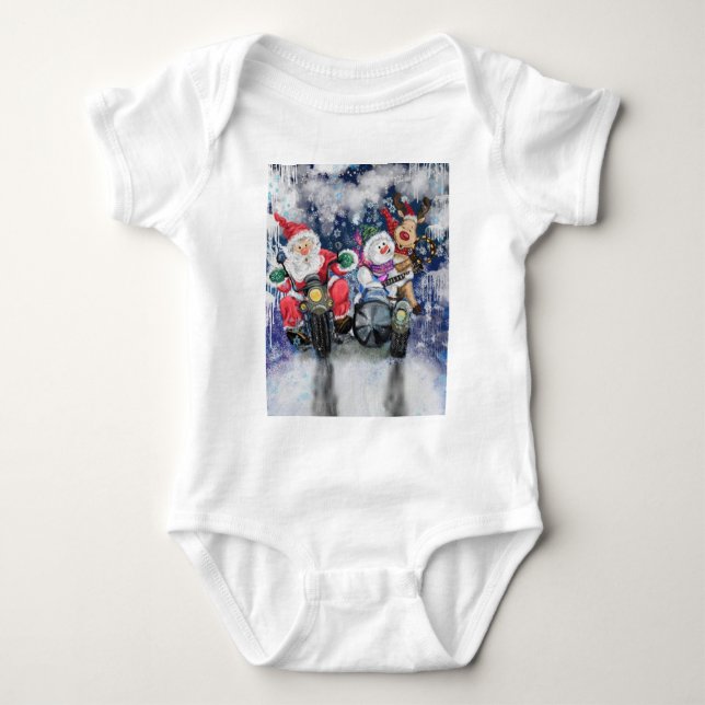 Body Para Bebê Body de Bebê de Natal (Frente)