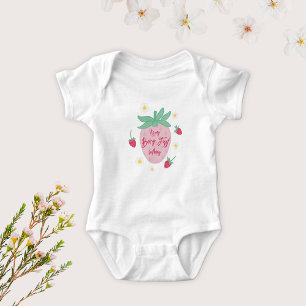 Body Para Bebê Body de Bebê de Primeiro Aniversário Berry