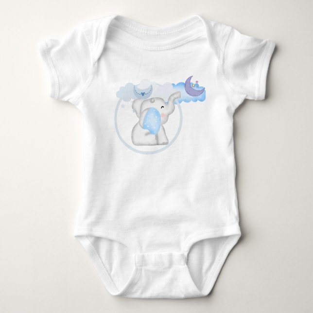 Body Para Bebê Body de Bebê Elefante Bebê (Frente)