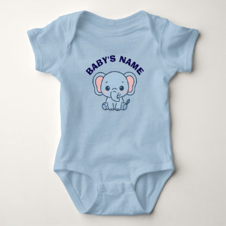 Body Para Bebê Body de Bebê Elefante Fofo Personalizado