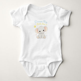 Body Para Bebê Body de Bebê Elefante Sonhe Grande Pequeno Um