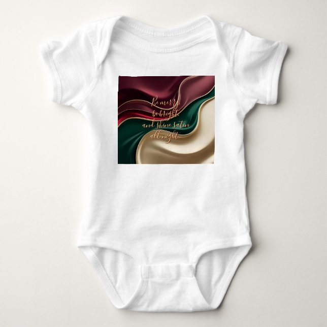 Body Para Bebê Body de bebê em jersey com gráfico elegante (Frente)
