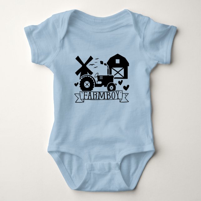 Body Para Bebê Body de Bebê Farmboy Baby (Frente)
