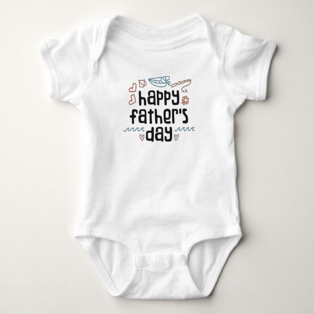 Body Para Bebê Body de Bebê Feliz Dia dos Pais (Frente)