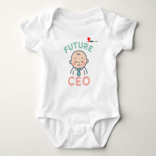 Body Para Bebê Body de Bebê Futuro CEO Roupa de Bebê de Negócio