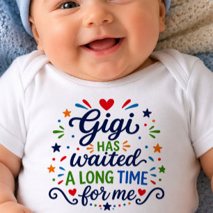 Body Para Bebê Body de Bebê Gigi Esperou Muito Tempo