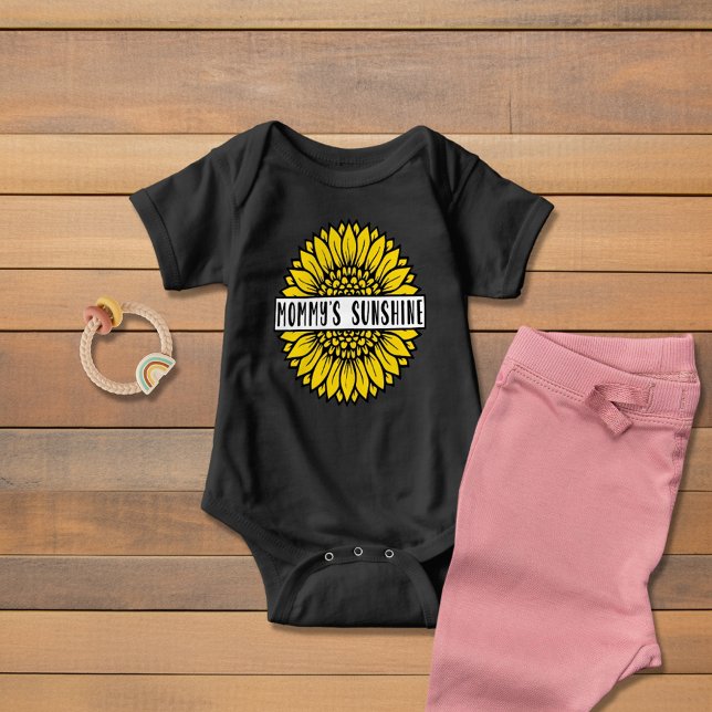 Body Para Bebê Body de Bebê Girassol do Sol da Mamãe (Criador carregado)