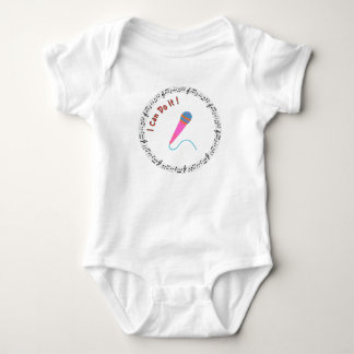 Body Para Bebê Body de Bebê Inspirado na Música | Microfone Eu Po
