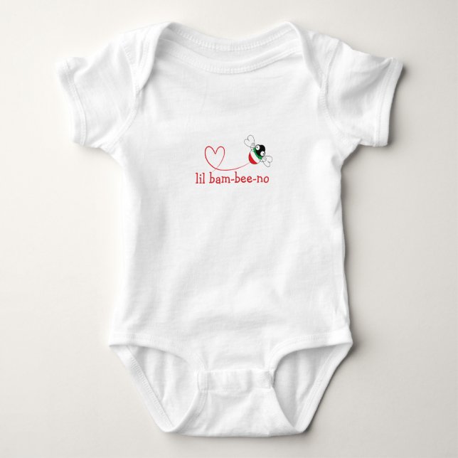Body Para Bebê Body de Bebê Lil Bam-bee-no  (Frente)