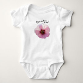 Body Para Bebê Body de Bebê 'Lindo' Rosa Brilhante de Malva