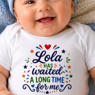 Body Para Bebê Body de Bebê Lola Esperou Muito Tempo