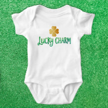Body de Bebê 'Lucky Charm' para o Dia de São Patrí