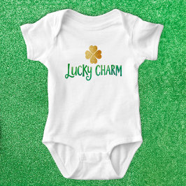 Body Para Bebê Body de Bebê 'Lucky Charm' para o Dia de São Patrí