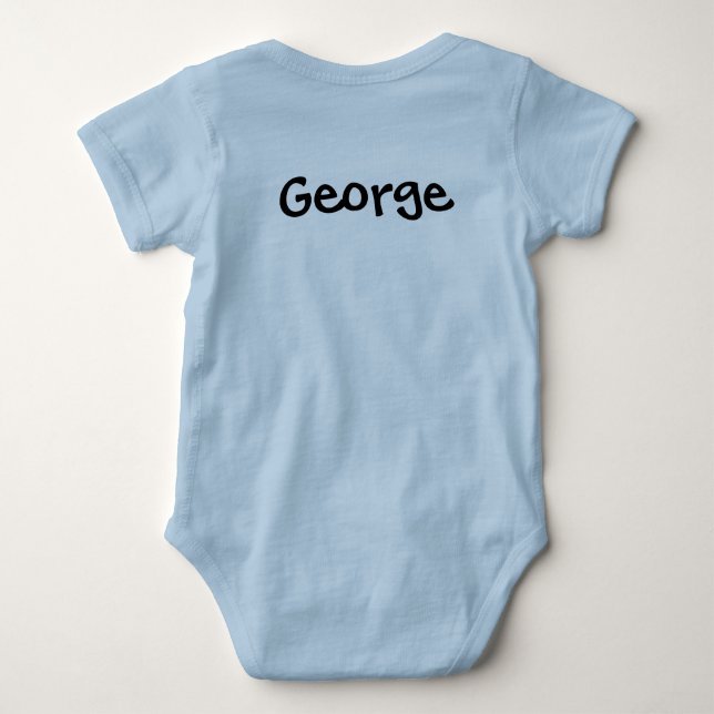 Body Para Bebê Body de bebê máquina de cocô personalizada (Verso)