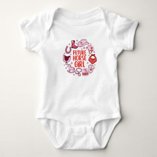 Body Para Bebê Body de Bebê Menina Cavalgadora Futura | Presente