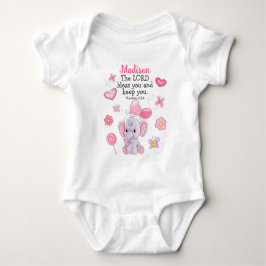 Body Para Bebê Body de Bebê Menina com Escrito de Bênção e Nome P