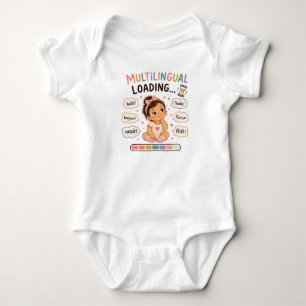 Body Para Bebê Body de Bebê Menina Fofa Carregando Multilíngue...