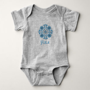Body Para Bebê Body de Bebê Menino Personalizado Folk Tulip