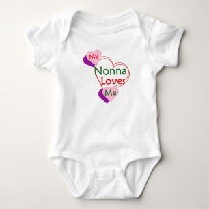 Body Para Bebê Body de Bebê Minha Nonna Me Ama