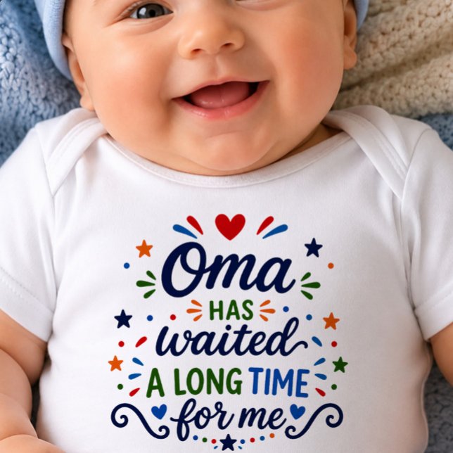 Body Para Bebê Body de Bebê Oma Esperou Muito Tempo (Criador carregado)