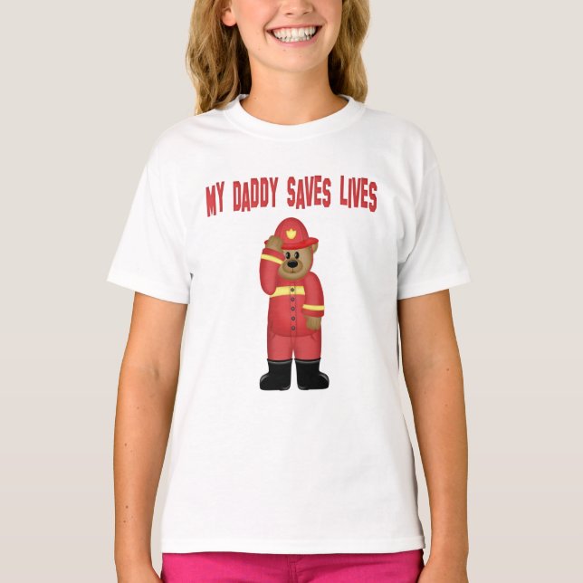 Body Para Bebê Body de bebê Papai Bombeiro   (Frente)