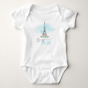 Body Para Bebê Body de Bebê Paris Torre Eiffel Bonjour Bébé