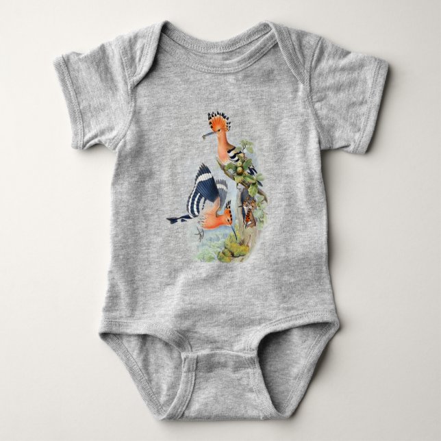 Body Para Bebê Body de bebê passarinhos fofos (Frente)