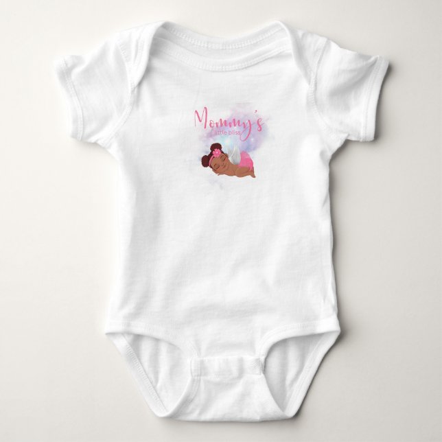 Body Para Bebê Body de bebê pequena felicidade da mamãe (Frente)