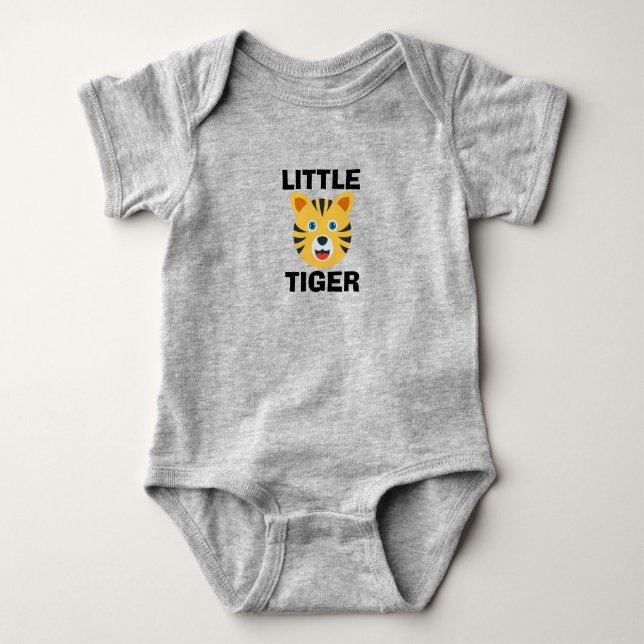 Body Para Bebê Body de Bebê Pequeno Tigre (Frente)