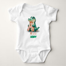 Body de Bebê Personalizado – A é de Jacaré