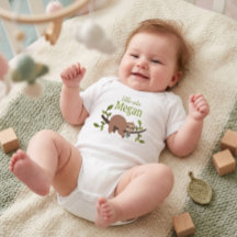 Body de Bebê Personalizado do Bicho-Preguiça de De