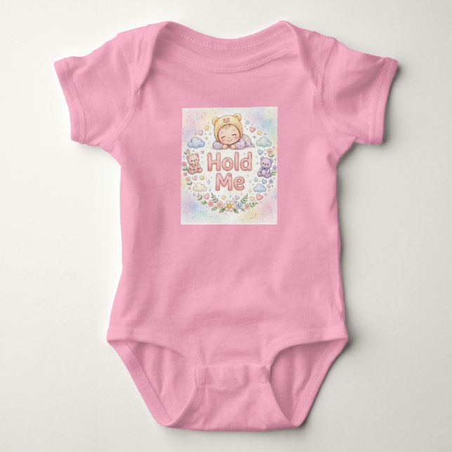 Body Para Bebê Body de Bebê Personalizado Fofo (Frente)