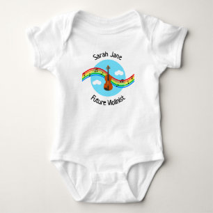 Body Para Bebê Body de Bebê Personalizado Futuro Violinista