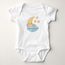 Body Para Bebê Body de Bebê Personalizado Lua e Estrelas