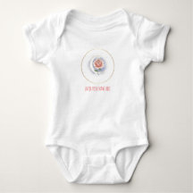 Body de Bebê Personalizado Rosa Celestial e Lua -