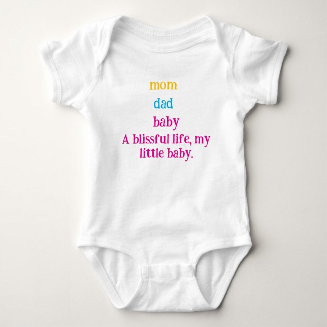 Body Para Bebê Body de Bebê Recém-Nascido Adorável (Frente)