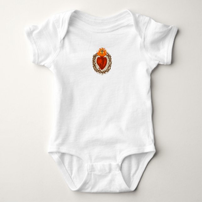 Body Para Bebê Body de Bebê Sagrado Coração de Jesus (Frente)
