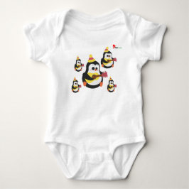 Body Para Bebê Body de Bebê Sweet Penguin Baby