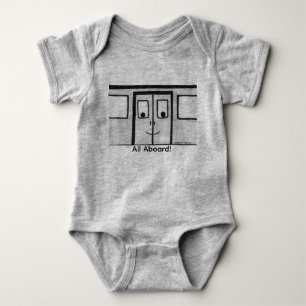 Body Para Bebê Body de Bebê "Travis o Trem Porta"