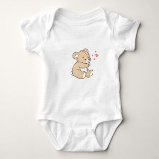 Body Para Bebê Body de Bebê Ursinho de Pelúcia