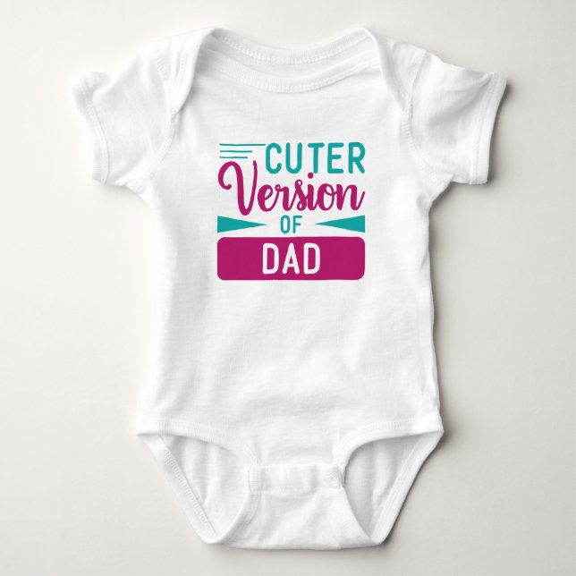Body Para Bebê Body de Bebê - Versão Mais Fofa do Papai (Frente)