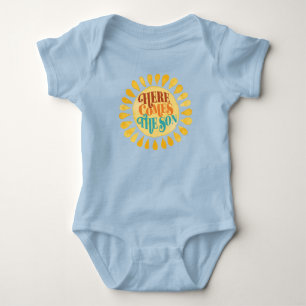 Body Para Bebê Body Infantil Aqui Vem o Filho Menino Bebê