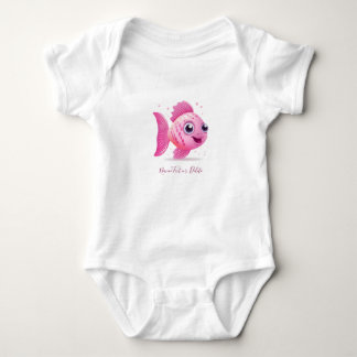 Body Para Bebê Body Infantil Bebê Peixe Rosa