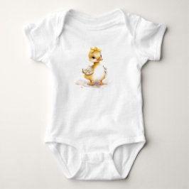 Body Para Bebê Body Infantil de Bebê com Patinho Adorável Animal 