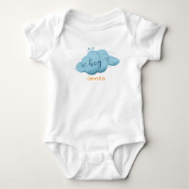 Body Para Bebê Body Infantil de Bebê Menino com Nuvem Aquarela Fo