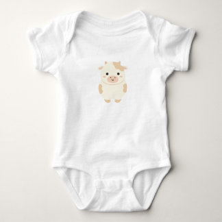 Body Para Bebê Body Infantil de Bebê Vaca Fofa – Animal de Fazend
