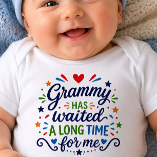 Body Para Bebê Body Infantil Grammy Esperou Muito Tempo Bebê