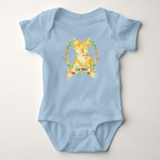 Body Para Bebê Body Infantil Nome Personalizado Mãe e Bebê Raposa