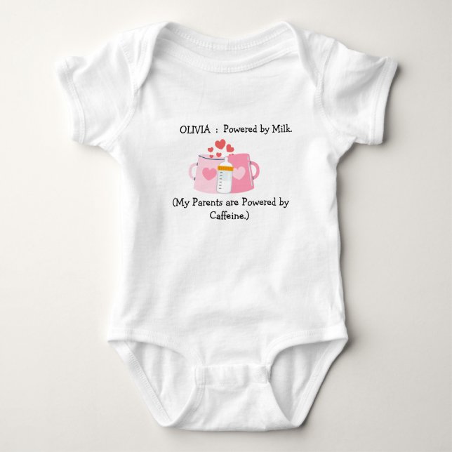 Body Para Bebê Body Infantil Personalizado com Nome do Bebê Engra (Frente)